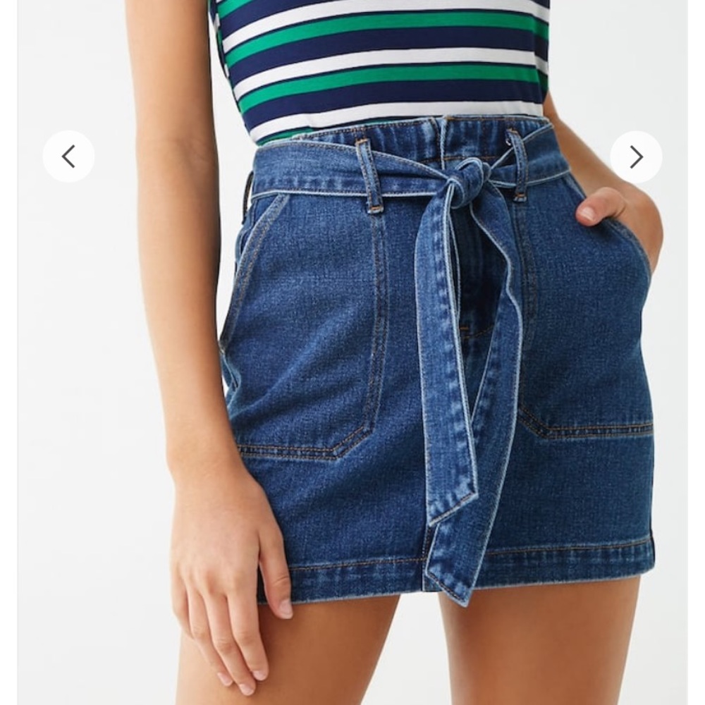 Forever 21 Belted mini skirt